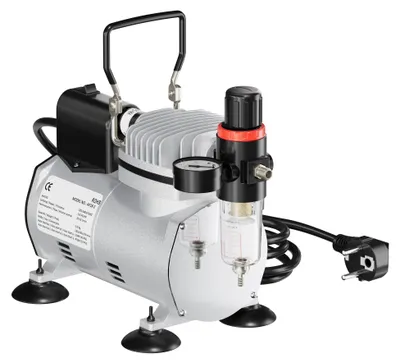 Produktbild von Airbrush Kompressor AF18-2 Membrankompressor 4 bar Abschaltautomatik Manometer