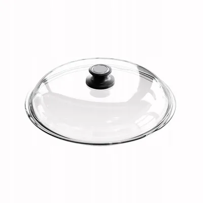 Image de Couvercle en verre résistant à la chaleur AMT Gastroguss Couvercle pour poêles et casseroles 32 cm