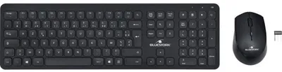 Image de Pack Clavier Souris Sans Fil Slim Noir - Bluestork