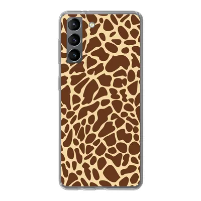 Produktbild von MuchoWow® Handyhülle Schutzhülle Hülle für Samsung Galaxy S21 Tiermotiv - Giraffe - Braun Silikon Softcase Handy Hülle - Softcase