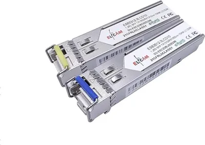 Produktbild von Elfcam - 2er-Pack SFP BIDI Module 1,25 Gbps - SC Singlemode, DDM 10 km, TX 1310nm / RX 1550nm & TX 1550nm / RX 1310nm