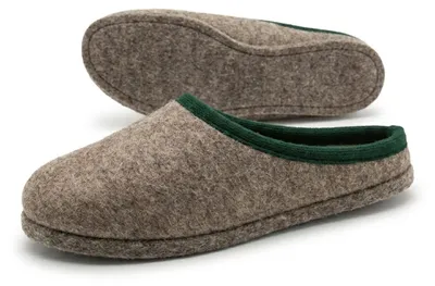 Produktbild von PANTOFFELMANN Wollfilz Pantoffel Filzpantoffeln Herren Damen Winter Hausschuh Filz Pantoffeln grau 50