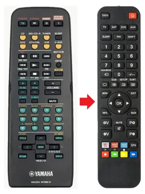 Produktbild von Fernbedienung passend für YAMAHA RX-V440RDS | RXV440RDS | WE45890