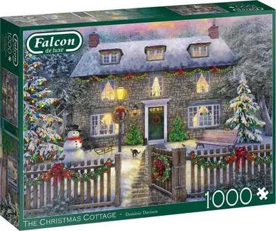 Produktbild von Jumbo 11313 Falcon - The Christmas Cottage 1000 Teile Puzzle