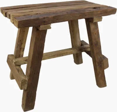 Produktbild von Hocker Bank 55x30 Sitzhocker Teak Braun