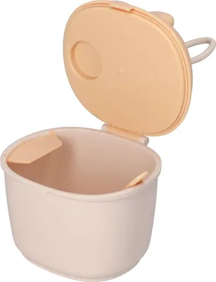 Produktbild von Tragbare Baby-Milchpulver-Box, Hasenohren-förmige Lebensmittel-Snack-Aufbewahrung, versiegeltes PP mit Löffel, gelb
