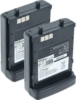Produktbild von vhbw 2x Akku Ersatz für Icom BP-173, BP-180H, BP-180 für Funkgerät, Walkie Talkie (1100 mAh, 7,2 V, NiMH)