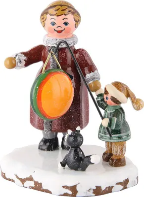 Immagine prodotto di Hubrig arte popolare 'Bambini d'inverno - Mia sorella ed io 8cm'
