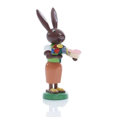 Produktbild von Osterfigur Hase mit Herz Höhe ca 9 cm NEU