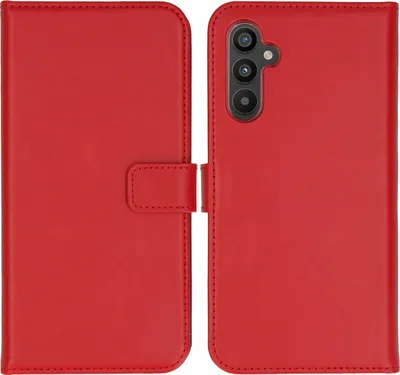Produktbild von Selencia Echtleder Klapphülle Samsung Galaxy A34 (5G) - Rot