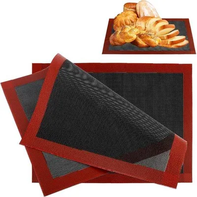 Produktbild von Silikon Backmatte 40x30cm, antihaftend, wiederverwendbar, für Ofen und Mikrowelle