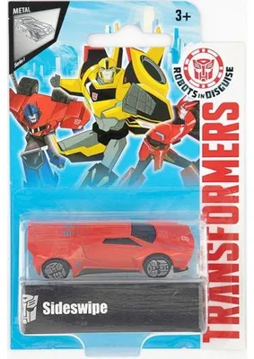Image de Transformers : voiture sideswipe - vehicule miniature metal rouge - voiture - hasbro