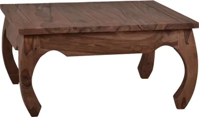 Produktbild von MiaMöbel Couchtisch Colombo 80x80 cm Kolonialstil Massivholz Teak Dunkelbraun
