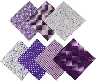 Obrázek produktu pro 7 balíčků látek 50 x 50 cm, bavlněné patchworkové látky, pro kutily, dekorace, ruční práce