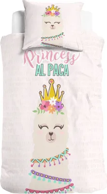 Produktbild von Little Monster Renforcé Bettwäsche 135x200 cm Princess Al Paca Pink
