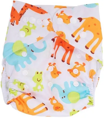 Imagen del producto de Pañal de tela reutilizable para bebé – Pañal de tela ajustable – Lavable y ajustable – Ideal para bebés y niños pequeños – Talla 80-100 cm – Fabricado en tela – Color azul