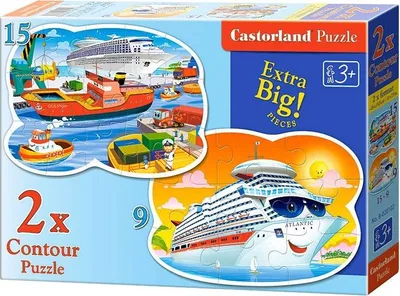 Produktbild von CASTORLAND Puzzle Abenteuer auf See 9+15 Teile