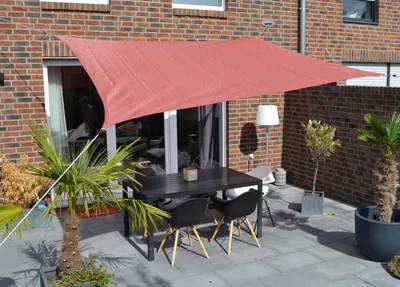 Produktbild von HDPE Vierecksegel 2,5x3 m terracotta