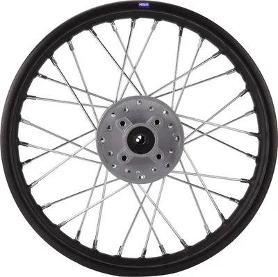 Produktbild von Hinterradfelge Stahl Felge 14 Zoll hinten 12mm schwarz Pit Bike Dirt Bike Cross HMParts