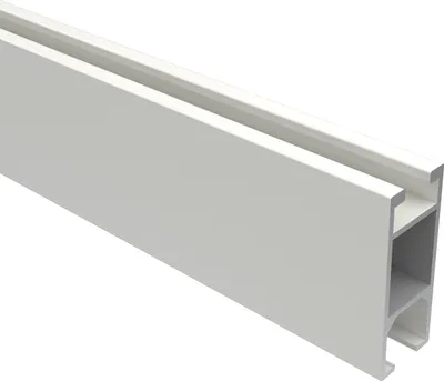 Produktbild von Interdeco Innenlaufprofil eckig / Profilstange für Innenlauf-Gardinenstangen 14 x 35 mm Weiß, 180 cm