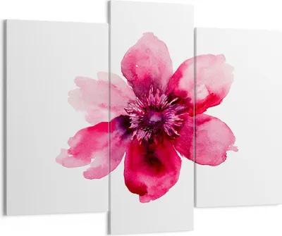 Produktbild von Bild auf Leinwand - Leinwandbild - Malerei Illustration Sommer Blume - 130x100cm - Wand Bild - Wanddeko - Leinwanddruck - Bilder - Kunstdruck - Leinwand bilder - Wandkunst - CB130x100-2789