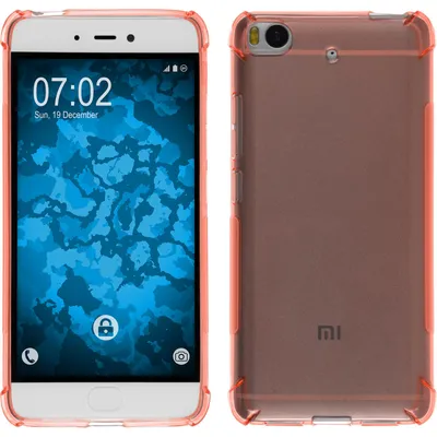 Produktbild von PhoneNatic Case kompatibel mit Xiaomi Mi 5s - orange Silikon Hülle ShockProof + 2 Schutzfolien