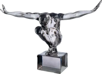 Produktbild von GILDE Skulptur Cliffhanger Gris grau H. 33,5 cm, 59650