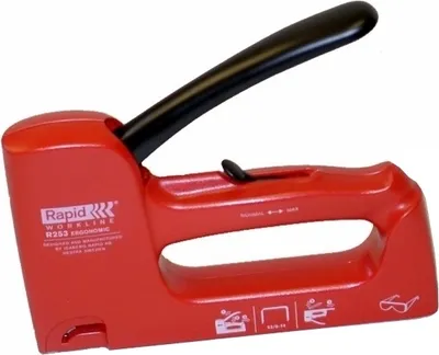 Produktbild von Rapid Handtacker 253 E mit einstellbarer Schlagkraft für Klammern Typ-53, 6-14 mm