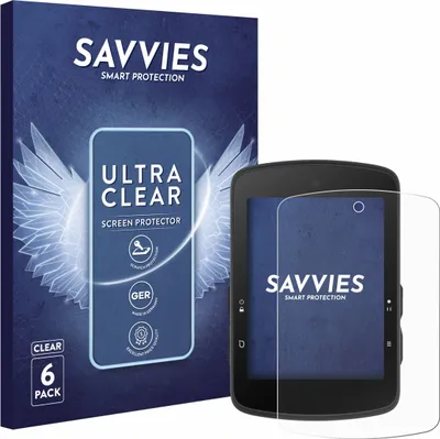 Produktbild von 6x Für Bryton Rider S510 Schutzfolie Savvies Displayschutz Display Schutz Folie Klar Transparent