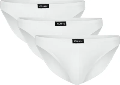 Immagine prodotto di Slip Atlantic da uomo mini 3BMP-230 | Cotone + Spandex | Fianchi stretti | Vita bassa | Fascia interna con logo | Sexy e confortevole | Taglie S-XXL
