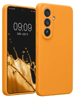 Produktbild von kwmobile Hülle kompatibel mit Samsung Galaxy S26 - Hülle Silikon gummiert - Handyhülle - Handy Case in Fruity Orange
