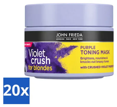 Produktbild von 20 x John Frieda Violet Crush Purple Toning Haarmasker - 250 ml - Vorteilspackung - 20 Stücke