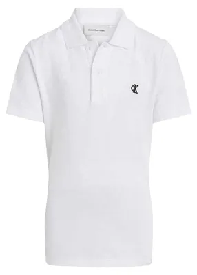 Immagine prodotto di Calvin Klein - Polo da bambino, vestibilità regolare, maniche corte GT13044 (152) (Bianco)