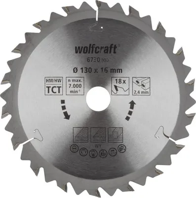 Obrázok produktu pre wolfcraft 1 Kotúčová píla HM 22 Z. ø184x20/16 mm - 6646000