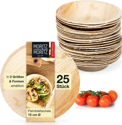 Produktbild von Moritz & Moritz 25tlg Palmblatt Schüssel Rund 15cm