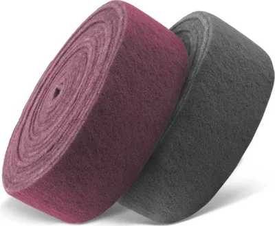 Produktbild von MENZER Fleece Schleifvliesrolle, 115 mm x 10 m, f. Handschleifer, Faservlies (1 Stk.) sehr fein (ca. K 320)
