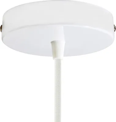 Immagine prodotto di Creative-Cables Kit rosone cilindrico in Metallo Bianco Lucido - Serracavo Conico