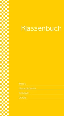 Produktbild von Klassenbuch "Standard", Umschlagfarbe: gelb