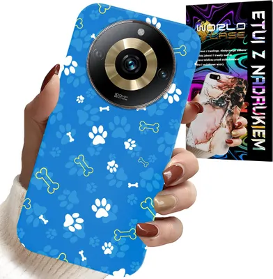 Zdjęcie produktu dla Etui Do Realme 11 Pro - Łapki Kości Pies Patrol Wzory Dla Dzieci