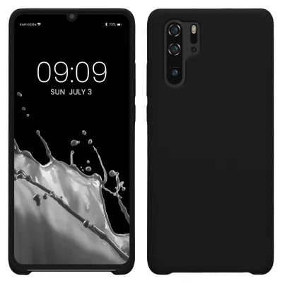 Produktbild von kwmobile Handyhülle für Huawei P30 Pro Hülle - Case Silikon - Kabelloses Laden - Schutzhülle Cover in Schwarz
