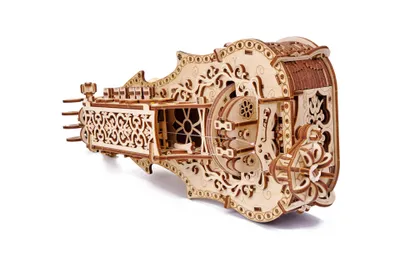 Produktbild von Wood Trick - Holz Modellbau Lyra da Vinci Drehleier 227 Teile