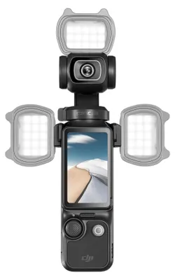 Immagine prodotto di ZELURXX Luce supplementare a LED per Osmo Pocket 3 – 3 modalità · Luce anulare a 360° · Magnetica · Illuminazione perfetta per vlog e streaming