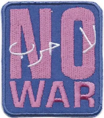 Produktbild von AUFNÄHER - NO WAR - 03288 - Gr. ca.5 x 5 cm - Patches Stick Applikation