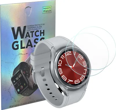 Produktbild von Hartglas für Samsung Galaxy Watch 6 CLASSIC 43mm [2 Stück] Schutzglas Hartglas Panzer glas Displayschutzfolie Panzerglasfolie Phonillico®