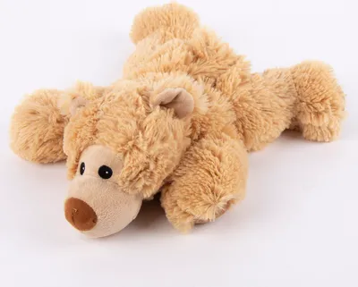 Produktbild von Warmies Wärmestofftier liegender Bär beige Hirse-Lavendelfüllung