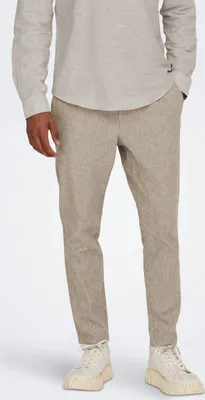 Produktbild von Cropped Chino Hose aus Leinen ONSLINUS |