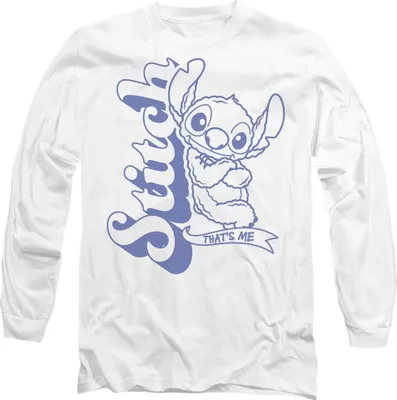 Immagine prodotto di Lilo & Stitch - Maglietta "That's Me" per uomo/donna Unisex a maniche lunghe TV19849 (S) (Bianco)