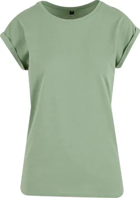 Produktbild von Build Your Brand Kurzarm-T-Shirt für Frauen Uapha grün L