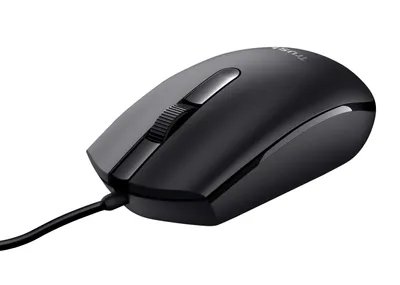 Obrázek produktu pro Trust Basi, Pro praváky i leváky, Optický, USB Typ-A, 1200 DPI, Černá