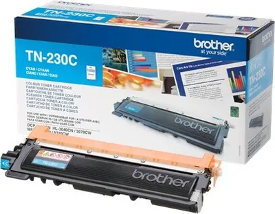 Produktbild von Original Brother TN-230 C Toner cyan, 1.400 Seiten, 4,96 Cent pro Seite - ersetzt Brother TN230C Tonerkartusche